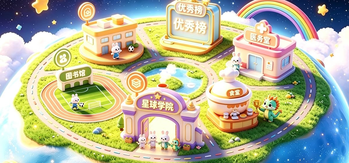 3D 星球校园地图